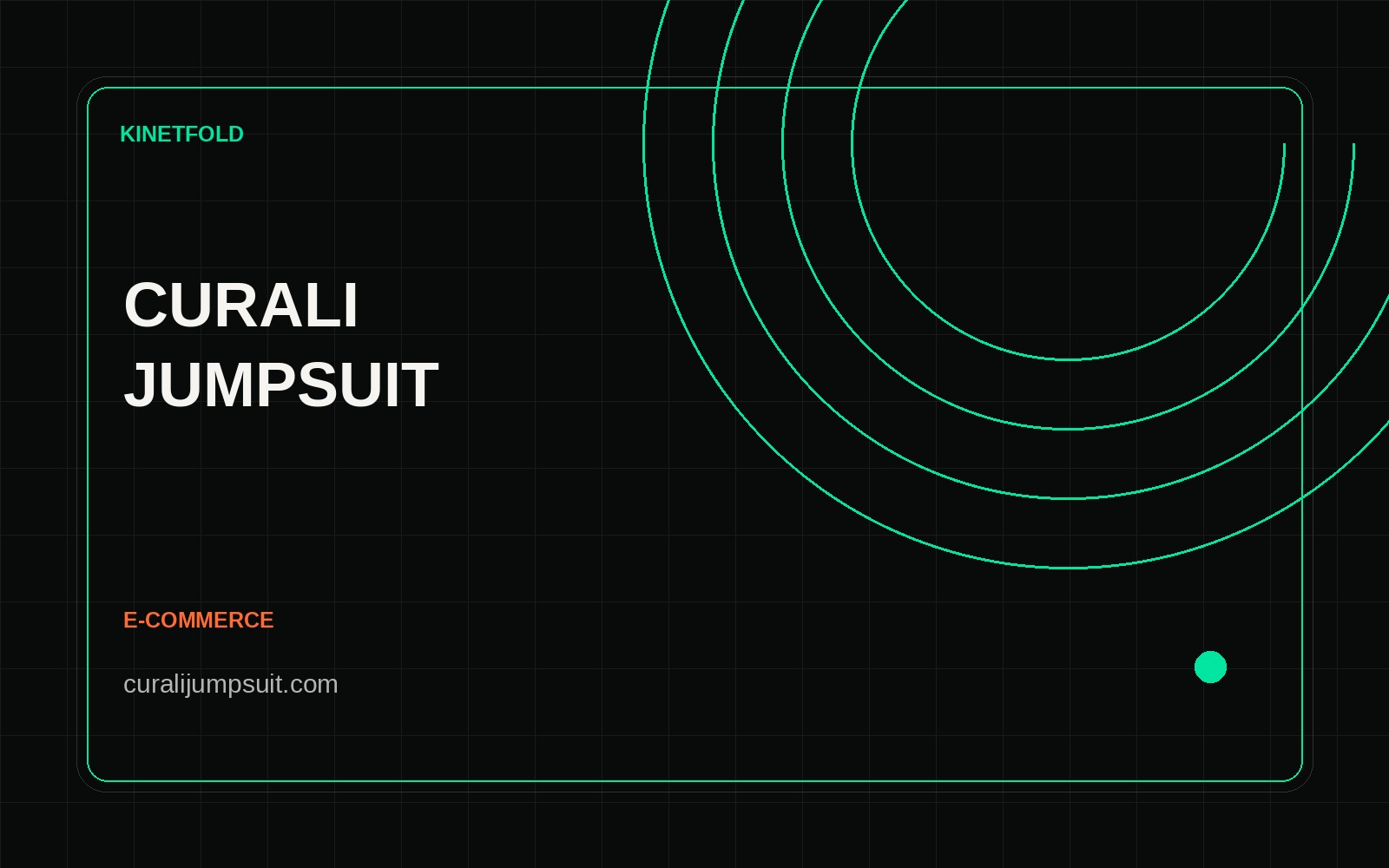 Curali Jumpsuit website project by Kinetfold